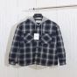 Celine hooded overshirt in checked cotton