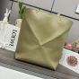 LOEWE XL Puzzle Fold tote in shiny calfskin