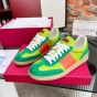 Valentino UPVILLAGE LOW TOP SNEAKER IN CRUST LEATHER AND NYLON