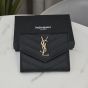 YSL CASSANDRE MATELASSÉ small envelope wallet in grain de poudre leather