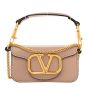 VALENTINO GARAVANI LOCÒ MICRO BAG IN CALFSKIN LEATHER WITH CHAIN
