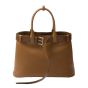 Prada Buckle large leather handbag with belt