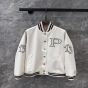 Prada Kid mohair bomber jacket with patches