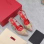 Valentino VLOGO SIGNATURE CALFSKIN SLINGBACK PLATFORM PUMP 