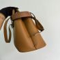 Prada Buckle large leather handbag with belt