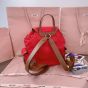 MIU MIU Canvas and leather backpack