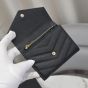 YSL CASSANDRE MATELASSÉ small envelope wallet in grain de poudre leather