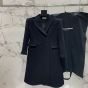 YSL long coat in cashmere and wool felt