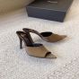 YSL GOLDIE mules in satin crepe