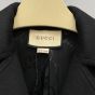 Gucci Double G embroidery wool coat