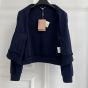 MIU MIU Technical yarn zipper cardigan