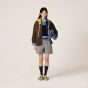 MIU MIU Kid mohair and technical pongé blouson jacket