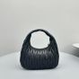MIU MIU Wander matelassé nappa leather hobo bag