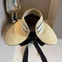 Miu Miu Raffia-effect fabric visor