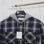 Celine hooded overshirt in checked cotton