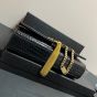 YSL KATE SMALL TASSEL IN CROCODILE-EMBOSSED LEATHER