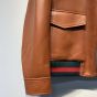 Gucci Leather bomber jacket