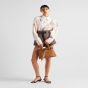 Prada Buckle small leather handbag with belt