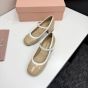 MIU MIU Two-tone patent leather Mary Jane pumps