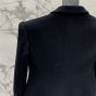 YSL long coat in cashmere and wool felt