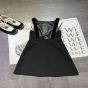 Prada Embroidered cady mini-dress
