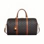 Celine MEDIUM TRAVEL BAG IN TRIOMPHE CANVAS AND CALFSKIN