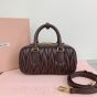 MIU MIU Arcadie matelassé nappa leather bag