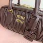 MIU MIU Arcadie matelassé nappa leather bag