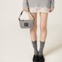 MIU MIU Jacquard fabric pouch with logo