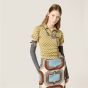 MIU MIU Silk knit polo shirt