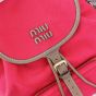 MIU MIU Canvas and leather backpack