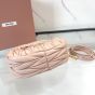 MIU MIU Wander matelassé nappa leather hobo mini-bag