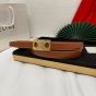 Celine MEDIUM REVERSIBLE FRAMED TRIOMPHE BELT in TAURILLON AND NATURAL CALFSKIN