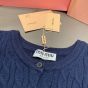MIU MIU Cable-knit cashmere and silk cardigan