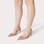 Valentino VLOGO SIGNATURE SLINGBACK PUMP IN CALFSKIN LEATHER