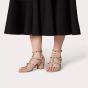 Valentino ROCKSTUD CALFSKIN ANKLE STRAP SANDAL