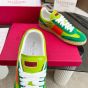 Valentino UPVILLAGE LOW TOP SNEAKER IN CRUST LEATHER AND NYLON