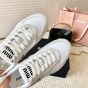 MIU MIU Gymnasium technical fabric and suede sneakers