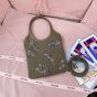 MIU MIU IVY embroidered gabardine bag