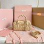 MIU MIU Arcadie matelassé nappa leather bag