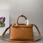 Prada Buckle small leather handbag with double belt
