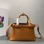 Prada Buckle small leather handbag with double belt