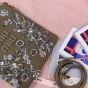 MIU MIU IVY embroidered gabardine bag