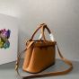 Prada Buckle small leather handbag with double belt