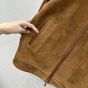 MIU MIU Suede blouson jacket