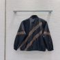 LV Monogram Stripe Zip-Up Jacket 