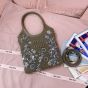 MIU MIU IVY embroidered gabardine bag