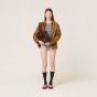 MIU MIU Suede blouson jacket