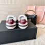 MIU MIU Gymnasium technical fabric and suede sneakers