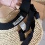 Miu Miu Raffia-effect fabric visor